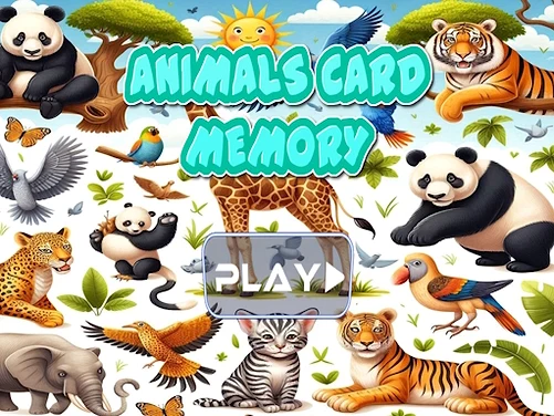 Animal cards memory - Play free online game