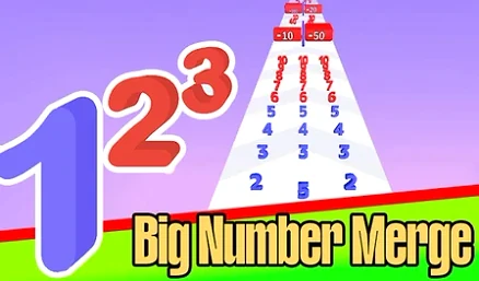 Big Number Merge - Play free online Arcade game
