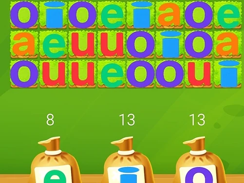 Big Vowels Fun - Play free online Puzzle game