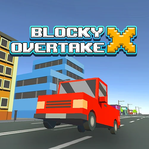 Blocky Overtake X - Play free online Sports game