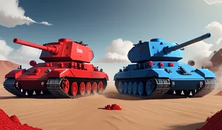 Blue vs Red: Tanks - Play free online Strategy game