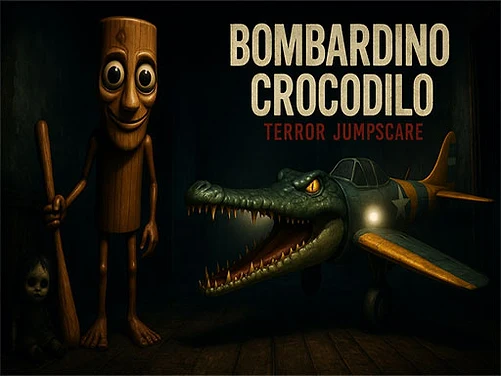 Bombardino Crocodilo Terror Jumpscare - Play free online Horror game