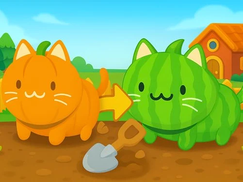 Brainrot Garden. Merge Cats - Play free online Casual Games game