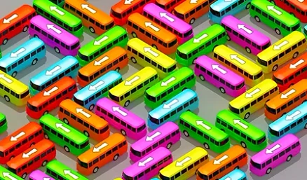 Bus Fever: Parking Jam - Play free online Puzzle game