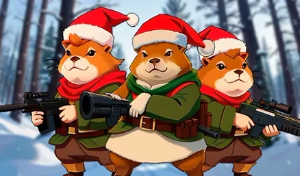 Capybaras with Guns 2. A Game for Two Players - Play free online game