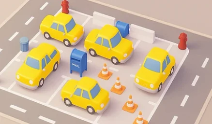 Cars in the parking lot - Play free online game