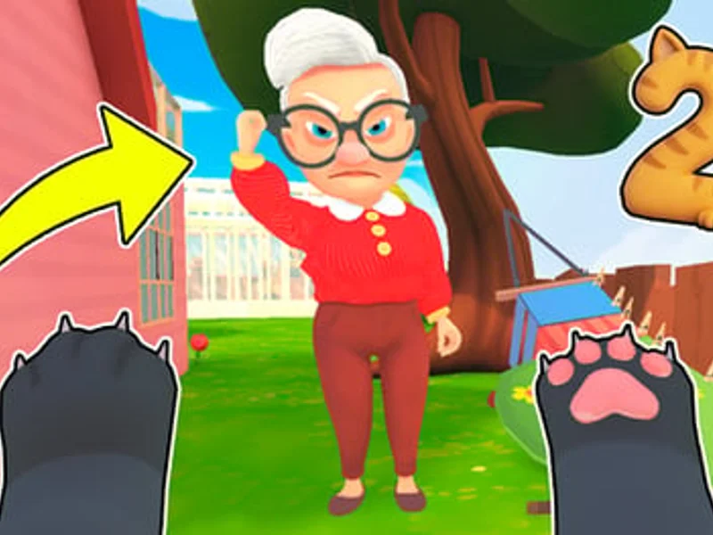 Cat and Granny 2 - Play free online Arcade game