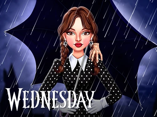 Celebrity Wednesday Addams Style - Play free online game