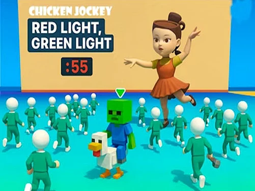 Chicken Jockey: Red Light Green Light - Play free online Arcade game