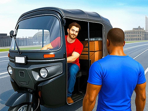 City Tuk Tuk Rickshaw Game - Play free online game