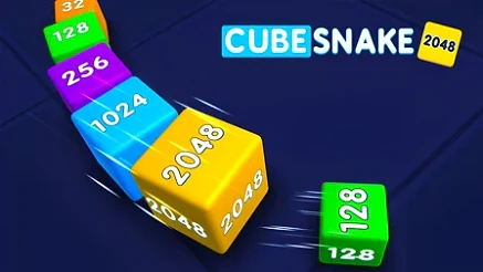 Cube Snake 2048 - Play free online Arcade game