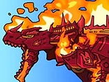 Dino Robot 67 Fire Tyrannosaurus - Play free online game