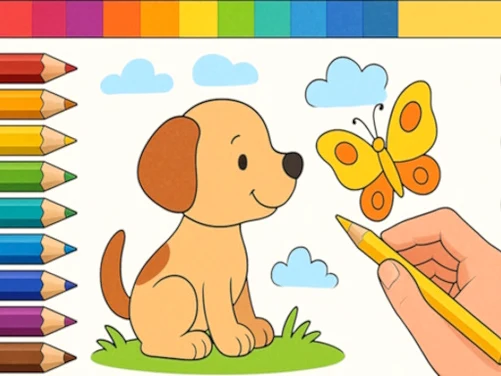 Draw with Pencils Coloring Book! - Play free online Drawing game