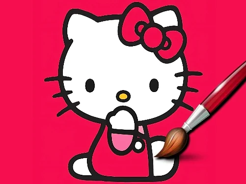 Easy Coloring Kitty - Play free online game