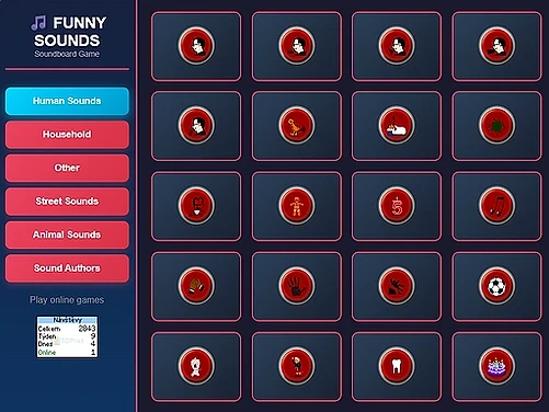 Funny sounds - Play free online Funny game