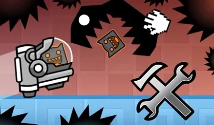 Geometry Dash: Make a map with a jetpack - Play free online Puzzle game