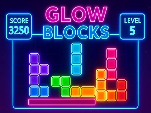 Glow Blocks - Play free online Arcade game