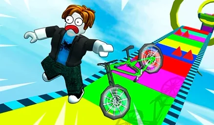 Obby: Bike Descent - Play free online Arcade game