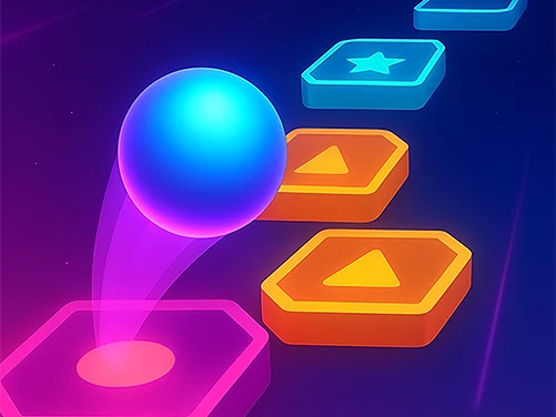 Hop Music Ball Game - Play free online Puzzle game