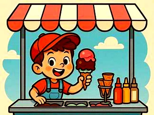 Ice Cream Toppings - Play free online Arcade game