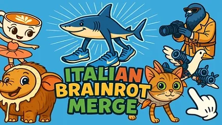 Italian Brainrot: Animals Merge Puzzle - Play free online Puzzle game