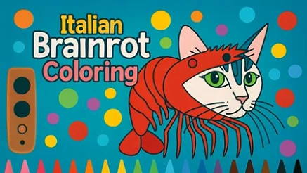 Italian Brainrot Coloring - Play free online Puzzle game