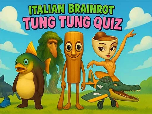 Italian Brainrot tung Tung Quiz - Play free online Puzzle game