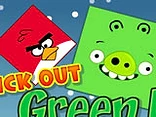 Kick Out Green Pigs - Play free online Angry Birds game