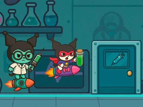 Kitty Kuro Lab Escape - Play free online Arcade game