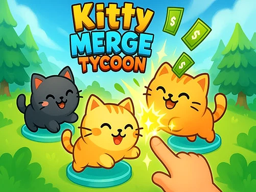 Kitty Merge Tycoon - Play free online Puzzle game