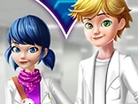 Lady Bug College Love Chemistry Class - Play free online Ladybug and Cat Noir game