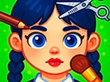Make up Salon Time to Decorate Wednesday - Play free online Wednesday game