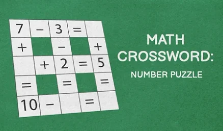 MathCross: Math Crossword Puzzle - Play free online Puzzle game
