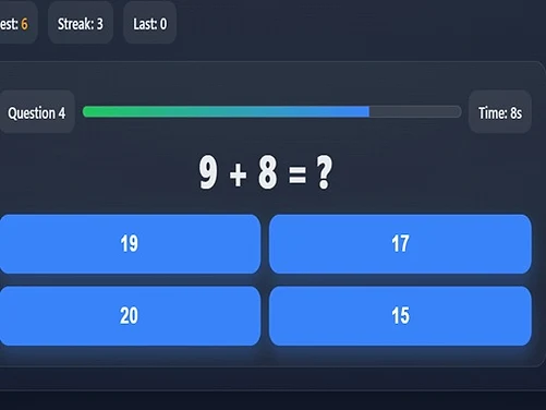 Maths for Standard II - Play free online Educational game