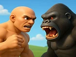 Men Vs Gorillas - Play free online Fighting game