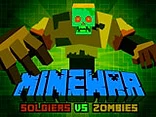 MineWar Soldiers vs Zombies - Play free online Minecraft game