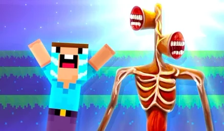 Monster School vs Siren Head - Play free online Funny game