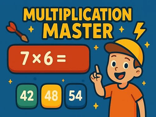 Multiplication Master - Play free online Puzzle game