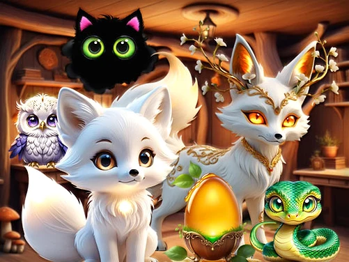 Mysterious Familiars Enchanted Bestiary - Play free online Clicker game