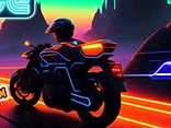 Neon Motor Racer in Space - Play free online game