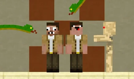 Noob and Pro vs Mummy - Play free online Puzzle game