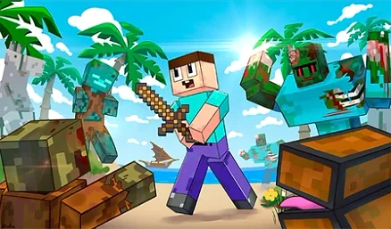 Noobik vs Zombies - Play free online Arcade game