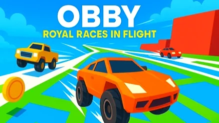 Obby Royal races in flight - Play free online game