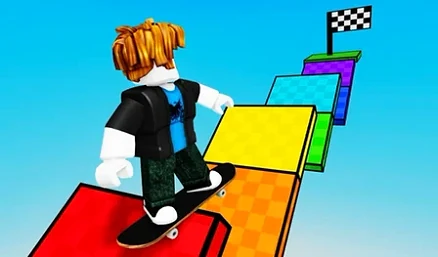 Obby: Skateboard Race - Play free online Arcade game
