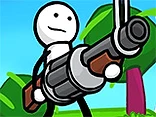 One Gun Stickman - Play free online Casual Games game