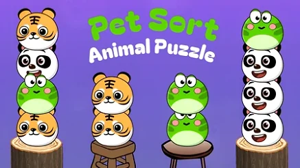 Pet Sort Animal Puzzle - Play free online Puzzle game