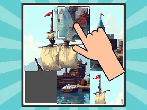 Pixel Slide Puzzle - Play free online Puzzle game