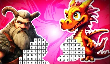 PixPix - Color by numbers - Play free online Puzzle game