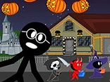 Punish Stickman on Halloween - Play free online Stickman game