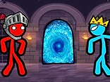 Red and Blue Stickman: Fire and Water Together for 2 Players - Play free online game